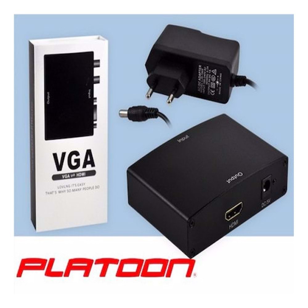 PLATOON PL-7277 VGA TO HDMI CONVERTER
